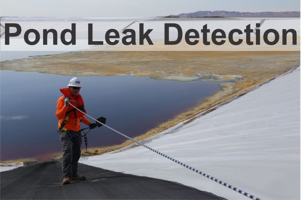 Pond Leak Detection hydroGEOPHYSICS Heap Solutions
